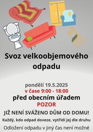 Svoz velkoobjemového odpadu